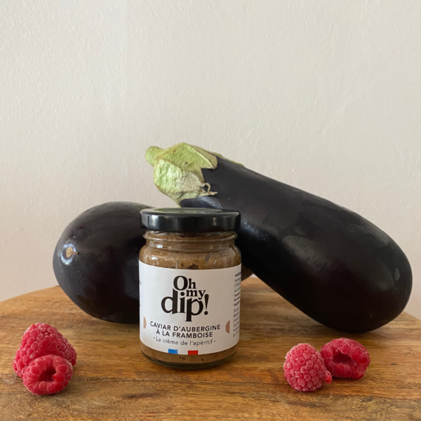 Caviar d'aubergine à la framboise