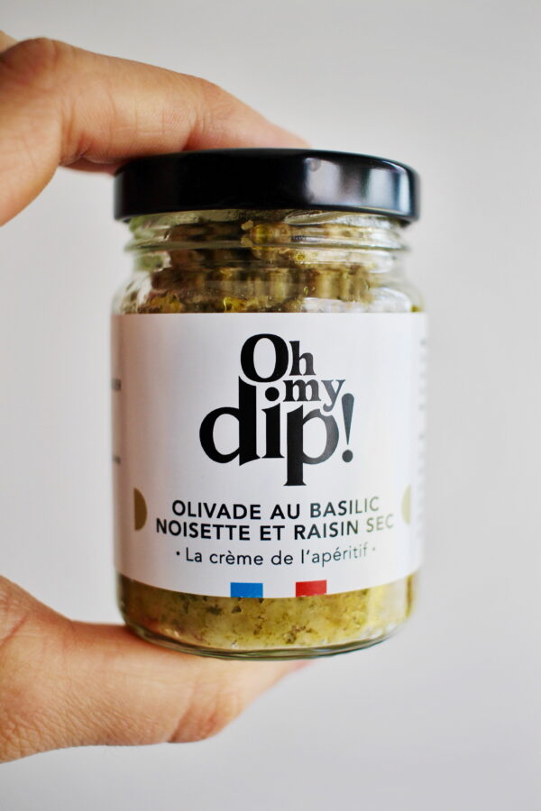 Olivade au basilic noisette et raisin sec